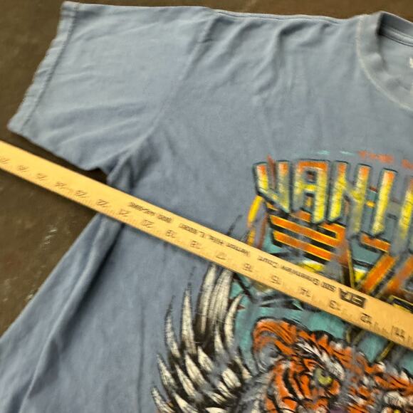 Van Halen 1979 Tour Shirt Adult L World Vacation Tour Rock Band Tee Crew Neck - Picture 3 of 4